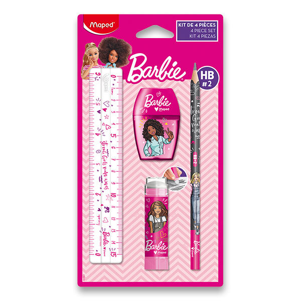 Maped Barbie Souprava 4ks školních potřeb, BL