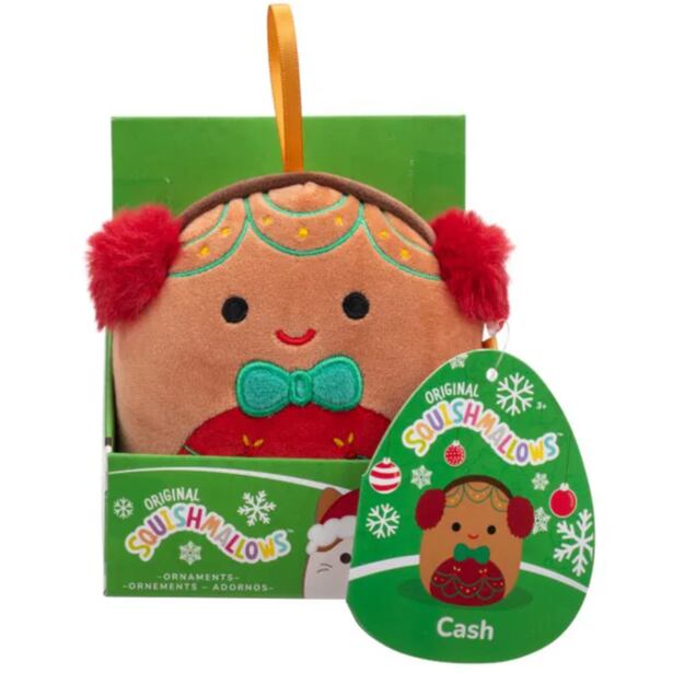 SQUISHMALLOWS Vianočná ozdoba Perníček - Cash, 10 cm