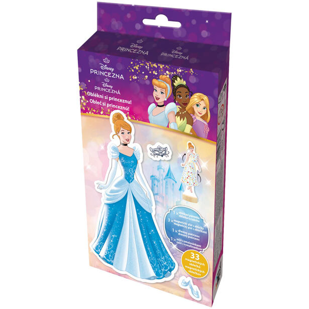Jiri Models Magnetické obliekanie s omaľovánkou Disney Princezné