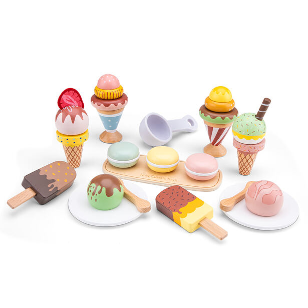 New Classic Toys Sada drevených mrazených sladkostí - 25 ks