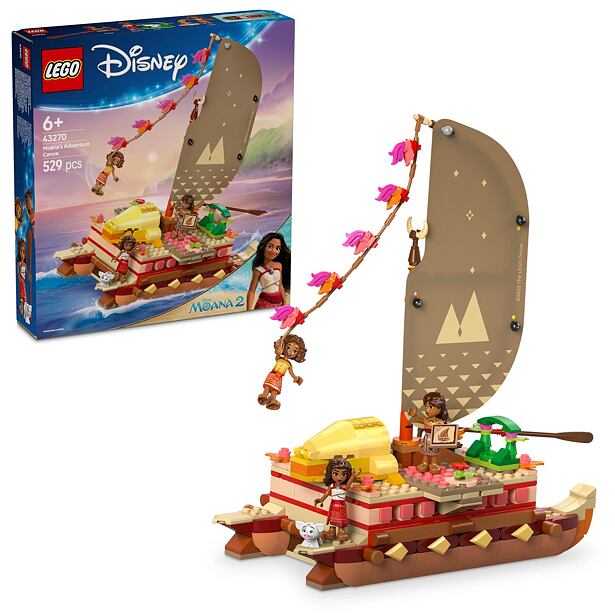 LEGO® Disney Princess 43270 Vaiana a dobrodružstvo na kanoe