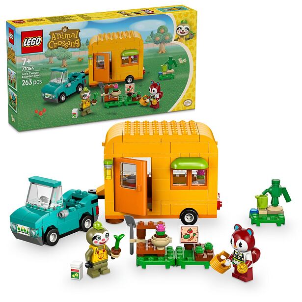 LEGO® Animal Crossing™ 77054 Leif, karavan a záhradníctvo