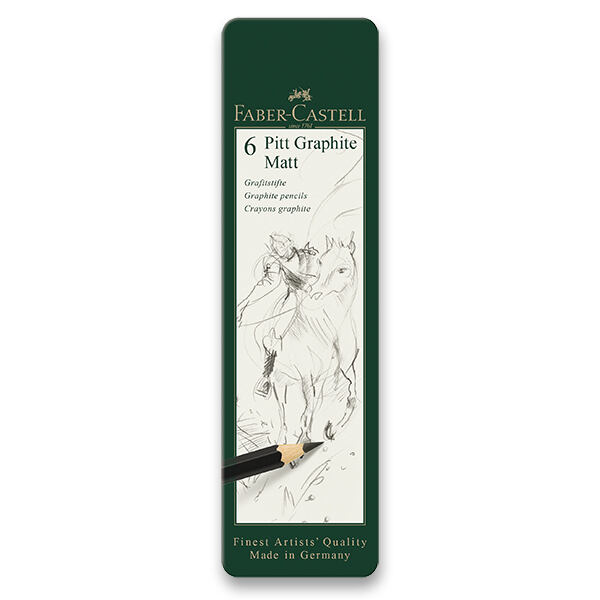 FABER-CASTELL Grafitová ceruzka Pitt Graphite Matt súprava 6 ks