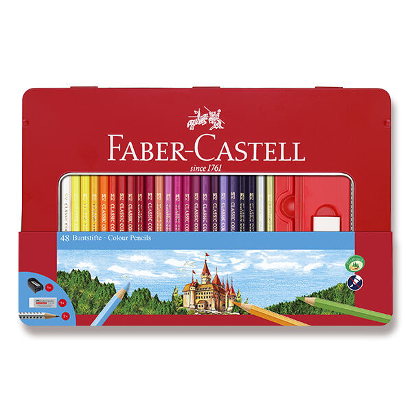 FABER-CASTELL Pastelky 48 barev + příslušenství