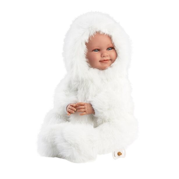 Llorens 74505 NEW BORN realistická bábika bábätko so zvukmi a mäkkým látkovým telom 45 cm