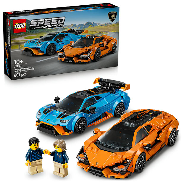 LEGO® Speed Champions 77238 Lamborghini Revuelto und Huracán STO