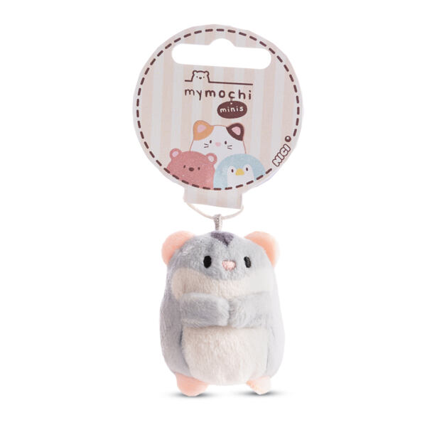 NICI MyMochi Křeček Shai šedý 5cm přívěsek