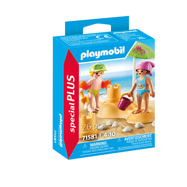 Playmobil Deti s hradom z piesku