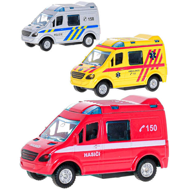 2-Play Traffic Auto záchrannej zložky CZ 8 cm, 3 druhy