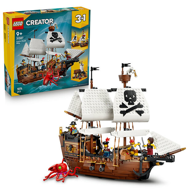 LEGO® Creator 3v1 31387 Kultová pirátska loď