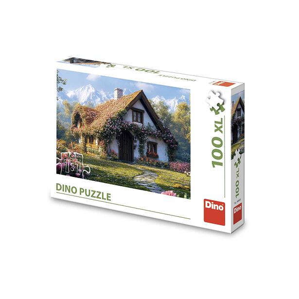 Puzzle cu Dinozaurii, Căsuța din Vale, 100 de piese XL
