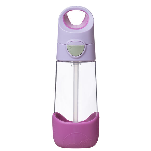 b.box Lahev na pití s brčkem 450 ml - sugar plum