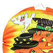 Lampión Halloween okrúhly - veselé tekvica 25 cm