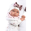 Llorens 84456 NEW BORN - realistická bábika bábätko so zvukmi a mäkkým látkovým telom - 44 cm