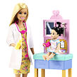 Mattel Barbie Povolání herní set s panenkou Dětská doktorka-blondýna