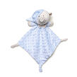 INTERBABY SET - OSUŠKA froté 100x100 Medvídek spí + PŘÍTULKA - modrá