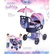 DeCuevas 85076 Skladací kočík pre bábiky so slnečníkom a taškou Magic Bubble 2024 - 60 cm