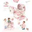 DeCuevas 86079 Môj prvý kočík pre bábiky s taškou KOALA 2024 - 56 cm
