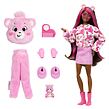 Mattel Barbie CUTIE REVEAL BARBIE A PÉČE MACKO - RUŽOVÁ