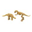 Efko Igráček, Paläontologe – Figur mit Ausgrabungen der Dinosaurier Tyrannosaurus und Stegosaurus