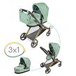 DeCuevas 81773 Skládací kočárek pro panenky 3 v 1 s taškou Capriccio 2025 - 73 cm
