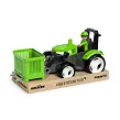 Efko Igráček ECO MultiGO Zelený traktor s vidlami, paleta, kôš, Igráček