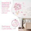 Sipo Nástenné samolepky do detskej izby, Pink Butterflies