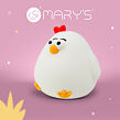 Mary's LED Silikonová noční lampička - slepička