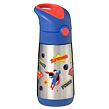 b.box Termoska na pití s brčkem 350 ml - Superman | b.box