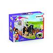 Schleich Stajňa s koňom klubová, Tori + Princess