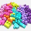 Mattel Mega Bloks First Builders Vrece kociek - ružový