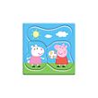 Dino Peppa Pig - Rodina 3-5 dílků baby Puzzle set