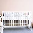 Detská postieľka New Baby BEA Zebra bielo-šedá