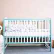 Detská postieľka New Baby ELSA Zebra bielo-mätová