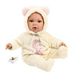 Llorens BABY JULIA - realistická bábika bábätko s mäkkým látkovým telom - 42 cm