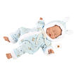 Llorens LITTLE BABY - spiaca realistická bábika bábätko s mäkkým látkovým telom - 32 cm