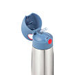 b.box Termoska na pitie so slamkou 500 ml - modrá/červená