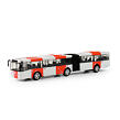Rappa Kovový kĺbový autobus PID Praha červený 18 cm