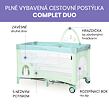 Asalvo COMPLET DUO cestovná postieľka (závesné lôžko, hrací oblúk), hedgehog