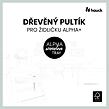 Hauck Pultík dřevěný k židličce Alpha+, White