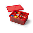 LEGO úložný box s organizérom - červený