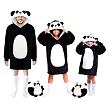 Cozy Noxxiez CH367 Panda - hrejivá televízna mikinová deka s kapucňou pre teenagerov a dospelých