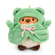 NICI plyš MyMochi Líška Geeks 8cm v kostýme žabky a videohrou, set darčekové balenie 8,5x6,5x10cm