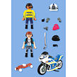 Playmobil Prenasledovanie na motorke