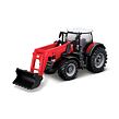 Bburago Farm Traktor na zotrvačník s prednou lyžicou 10 cm, viac druhov