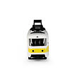 Rappa Öffentliche Straßenbahn gelb 16 cm