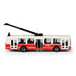 Rappa Oberleitungsbus für den öffentlichen Nahverkehr, rot, 16 cm
