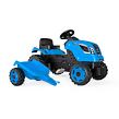 Šliapací traktor Farmer XL modrý s vozíkom