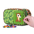 PIXIE CREW študentský peračník pre fanúšikov MINECRAFT zeleno-hnedý