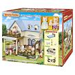 Sylvanian Families Dárkový set - Dům s modrou střechou, terasou a příslušenstvím